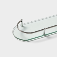 Полка для ванной комнаты, 50×12×4 см, металл, стекло Полка для ванной комнаты, 50×12×4 см, металл, стекло
