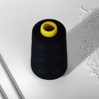 Нитки 40/2, 4500 м, цвет чёрный Нитки 40/2, 4500 м, цвет чёрный