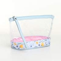 Набор косметичек 2 в 1 на молнии, цвет голубой Набор косметичек 2 в 1 на молнии, цвет голубой