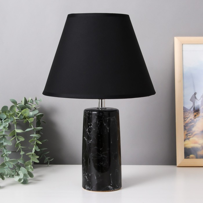 Лампа настольная " мрамор" Е14 1х40Вт МИКС 23х23х35 см RISALUX