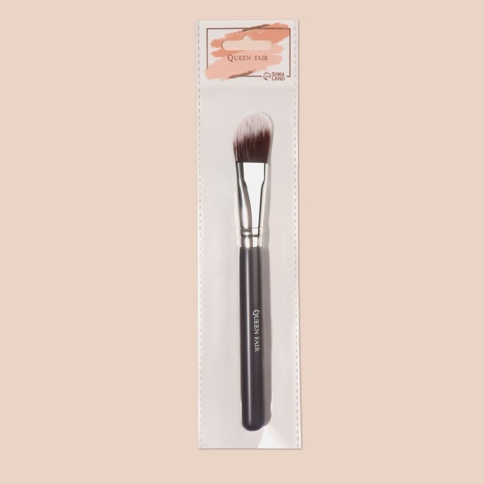 Кисть для макияжа &laquo;Brush GRAPHITE&raquo;, 17,5 (&plusmn; 1) см, цвет тёмно-серый/серебристый