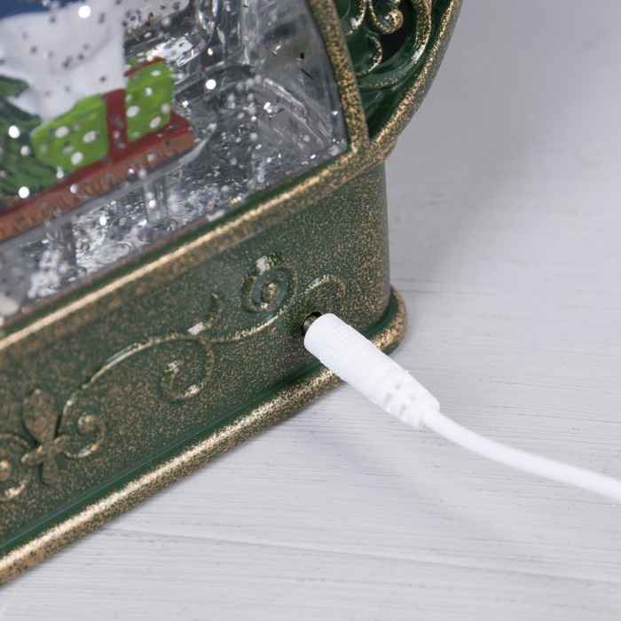 Светодиодная фигура «Ёлка со снеговиками» 23 × 29 × 9.5 см, пластик, батарейки ААх3 (не в комплекте), USB, свечение тёплое белое Светодиодная фигура «Ёлка со снеговиками» 23 × 29 × 9.5 см, пластик, батарейки ААх3 (не в комплекте), USB, свечение тёплое белое