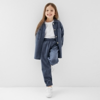 Костюм детский KAFTAN "Velvet", размер 36 (134-140), синий