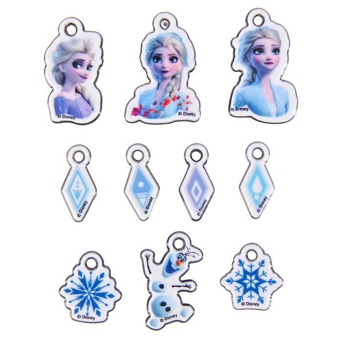 Набор для творчества &laquo;Создай своё украшение, Эльза и Анна&raquo;, сделай 10 шармов своими руками, Холодное сердце, Disney