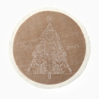 Набор салфеток 4 шт  &laquo;Merry bright&raquo; цв.белый, 37*37 см