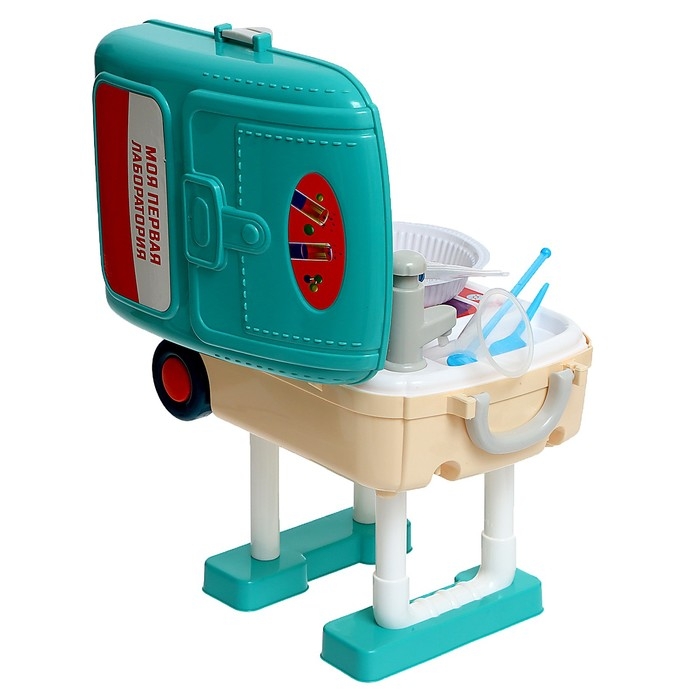 Набор для опытов «Моя первая лаборатория. Новый год», стол 3 в 1, 60 опытов Набор для опытов «Моя первая лаборатория. Новый год», стол 3 в 1, 60 опытов