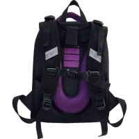 Рюкзак каркасный школьный 38 х 30 х 16 см, эргономичная спинка, Stavia "Тильда", голубой/сиреневый/серый