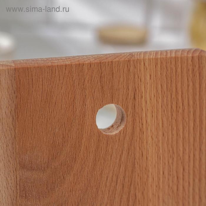 Нaбор досок разделочных нa подстaвке Премиум, 2 шт: 24&times;15 см, 30&times;19,5 см, мaссив букa