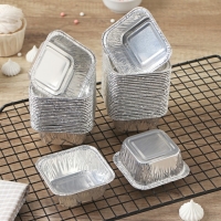 Набор форм для выпечки из фольги Доляна, 90 мл, 7,5&times;3 см, 50 шт