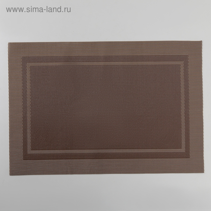 Салфетка сервировочная на стол Доляна «Окно», 45×30 см, цвет коричневый Салфетка сервировочная на стол Доляна «Окно», 45×30 см, цвет коричневый