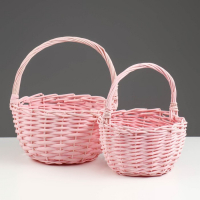 Набор корзин, 2 шт, 24&times;13&times;26 см, 19&times;11&times;22 см, ива