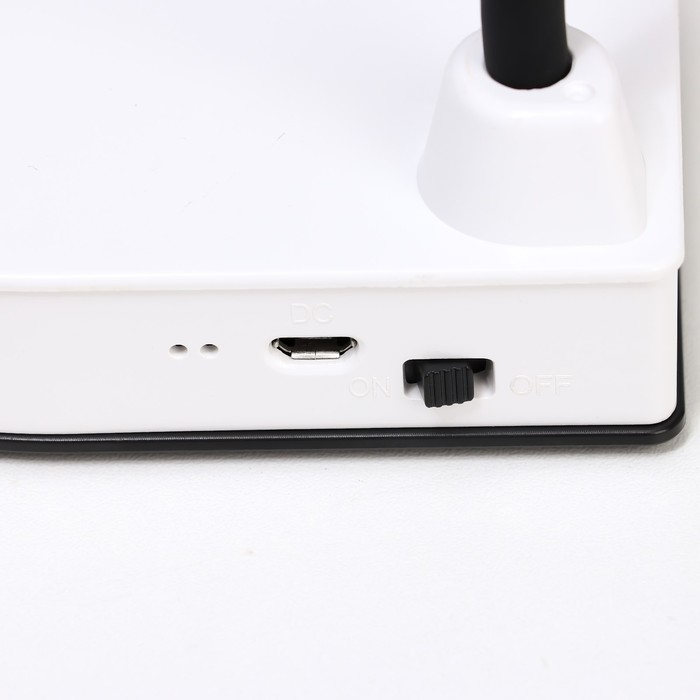 Настольная лампа Настольная лампа "Парасоль" LED, от USB/АКБ 6 Вт сенсор 3000-6000 белый 14х10х37 см RISALUX 1006342