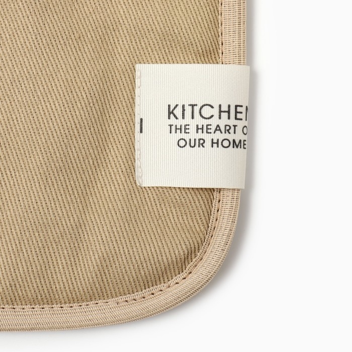 Набор кух. Этель Kitchen, цв. бежевый, варежка-прихватка 18х29 см, прихватка 19х19 см,100% х 1047216