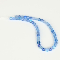 Бусины из натурального камня &laquo;Кошачий глаз&raquo;, набор 46 шт., размер 1 шт. &mdash; 8 мм, матовый синий