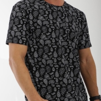 Футболка SL "Пейсли", 46, чёрный