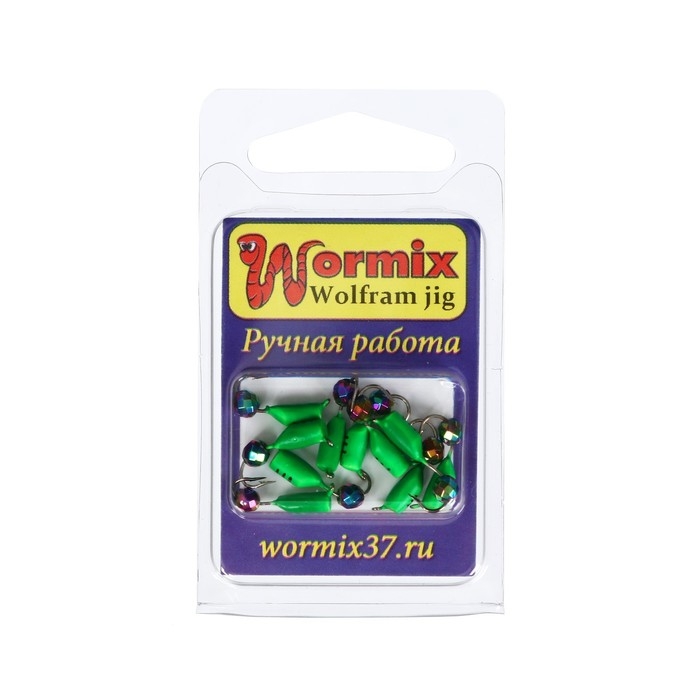 Мормышка Столбик с граненым шариком Мормышка Столбик с граненым шариком "Хамелеон" (зелёный), вес 1.1 г, размер 3