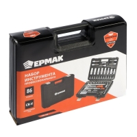 Набор профессионального инструмента ЕРМАК 736-195, CrV, 1/2" 1/4", 86 предметов Набор профессионального инструмента ЕРМАК 736-195, CrV, 1/2" 1/4", 86 предметов