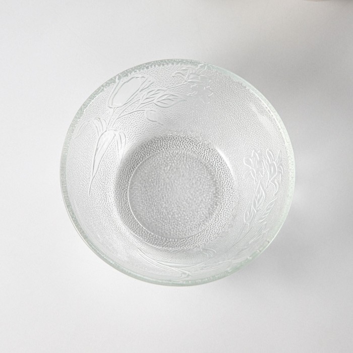 Набор стеклянных салатников на подставке &laquo;Вирго&raquo;, 330 мл, d=12,5 см, 6 шт