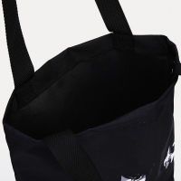 Шопер без застёжки, цвет чёрный Шопер без застёжки, цвет чёрный