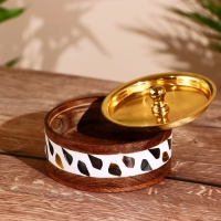 Миска деревянная 11 см, с крышкой Миска деревянная 11 см, с крышкой