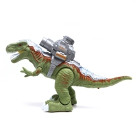 Динозавр &laquo;Рекс&raquo;, стреляет шарами, работает от батареек, свет и звук, цвет зелёный