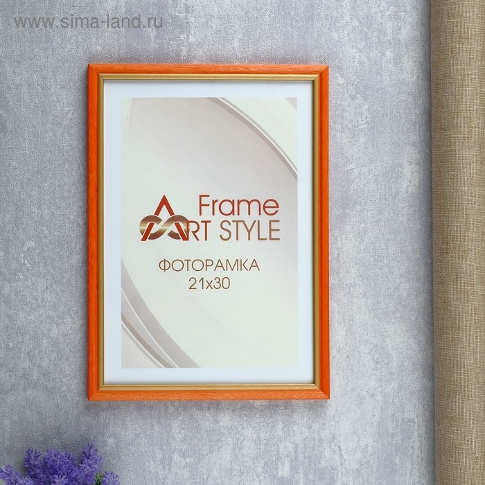 Фоторамка сосна с15 21х30 см, 069 оранжевый 3 (пластиковый экран) Фоторамка сосна с15 21х30 см, 069 оранжевый 3 (пластиковый экран)