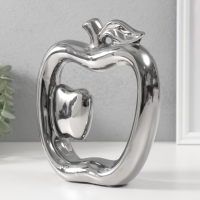 Сувенир керамика "Абстракция. Яблоки" серебро 17х5,5х20,5 см Сувенир керамика "Абстракция. Яблоки" серебро 17х5,5х20,5 см