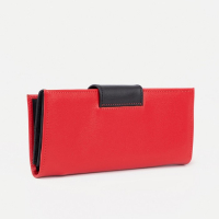 Кошелёк женский на магните, цвет красный