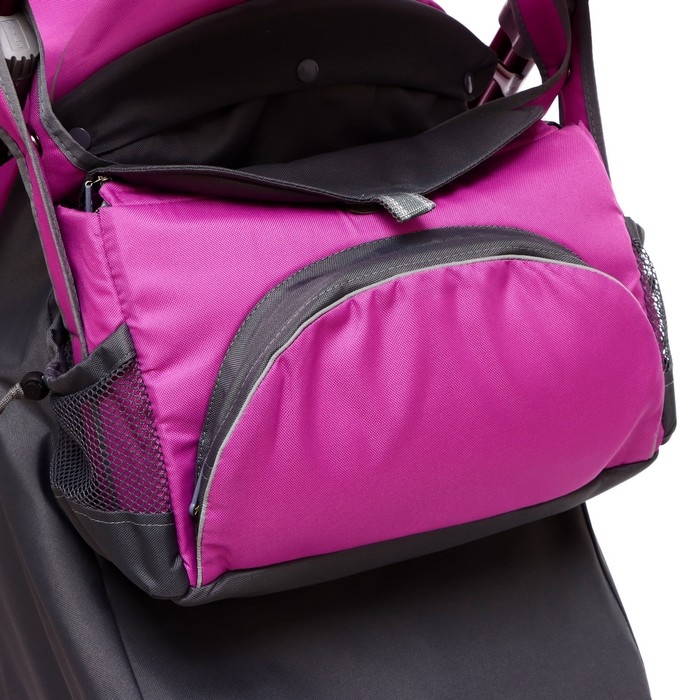 Санки-коляска &laquo;Наши детки 5-1&raquo; со снеговиком, цвет орхидея