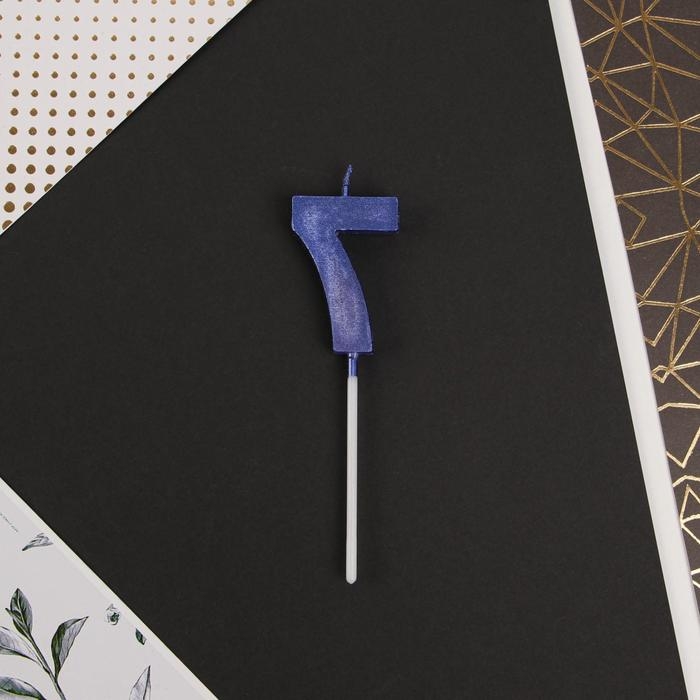 Свеча для торта, цифра &laquo;7&raquo;, 11,5 х 2,3 см