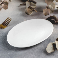 Блюдо фарфоровое овальное Wilmax Olivia, 13,5×20 см, цвет белый Блюдо фарфоровое овальное Wilmax Olivia, 13,5×20 см, цвет белый