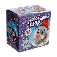 Ёлочный шар - персонаж своими руками на новый год &laquo;Снеговик в шапке&raquo;, новогодний набор для творчества