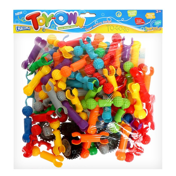 Конструктор &laquo;Транспорт&raquo;, 83 детали, размер одной детали 7 х 2 х 1,5 см