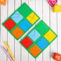 &laquo;Сложи квадрат&raquo;, 2 уровень (мини), цвета МИКС