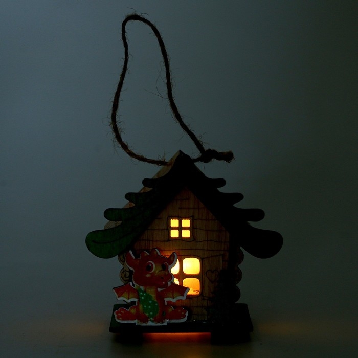 Световой декор на подставке &laquo;Дом дракона&raquo; МИКС, 5,9 &times; 8,9 &times; 8,5 см