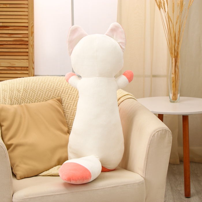 Мягкая игрушка-подушка &laquo;Дерзкий кот&raquo;, 80 см, цвет белый