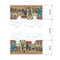 Скатерть "Этель" Италия 110х150 см, 100% хлопок, саржа 190 гр/м2