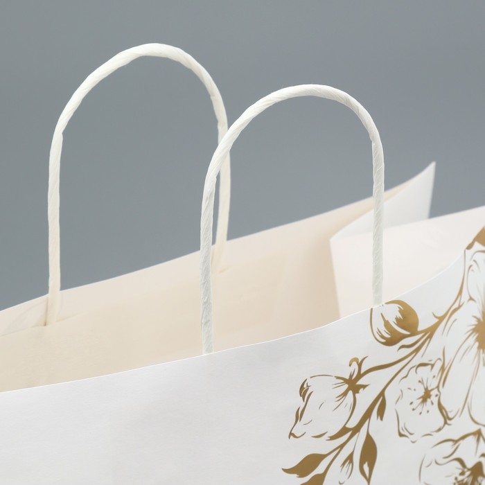 Пакет подарочный крафтовый, упаковка, &laquo;Для тебя&raquo;, 32 х 28 х 15 см