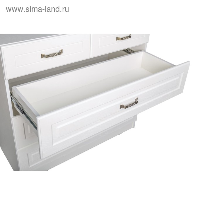 Комод Ливерпуль 10.103, 1001х413х953, Белый/Ясень ваниль