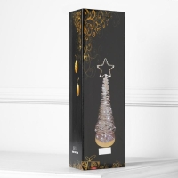 Светодиодная фигура «Ёлка плетёная» 10 × 38 × 10 см, металл, батарейки АААх3 (не в комплекте), свечение белое Светодиодная фигура «Ёлка плетёная» 10 × 38 × 10 см, металл, батарейки АААх3 (не в комплекте), свечение белое