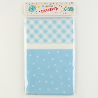 Скатерть &laquo;Конфетти&raquo;, голубой цвет, 120х180 см