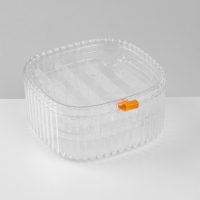 Органайзер для хранения украшений &laquo;Лео&raquo; 3 уровня, 32 ячейки, 15&times;15&times;7,5 см, цвет прозрачный