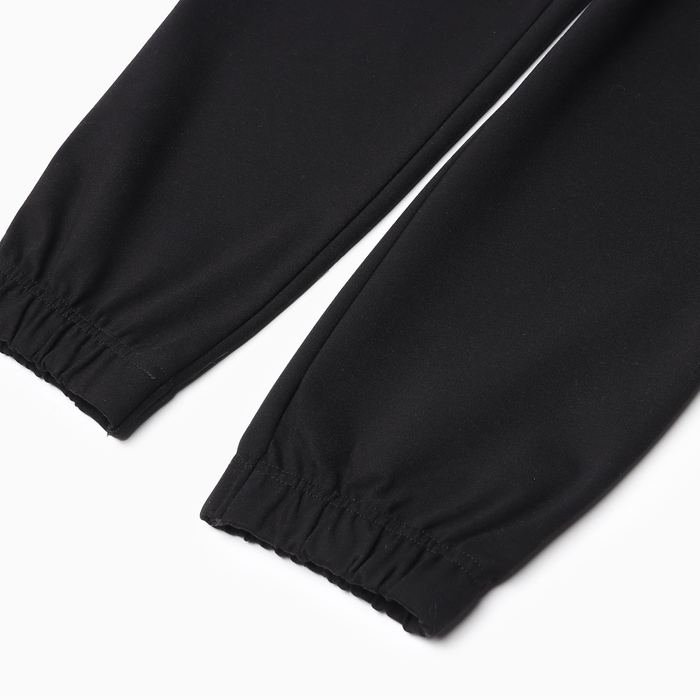 Брюки для девочки MINAKU: Casual Collection KIDS, цвет чёрный, рост 134 см