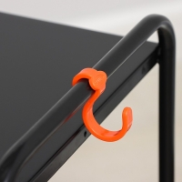 Этажерка &laquo;Ладья 33КС&raquo;, 3 яруса, 45&times;30&times;65 см, цвет чёрный