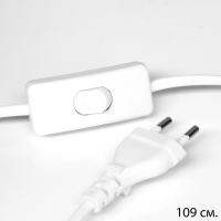 Лампа настольная "Яна" 1х40Вт Е27 1х5Вт LED белый/дымчатый 25х25х41см