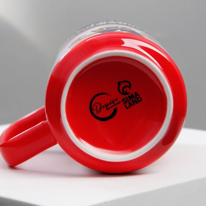 Кружка керамическая «Энерджайзер», 250 мл, цвет красный Кружка керамическая «Энерджайзер», 250 мл, цвет красный