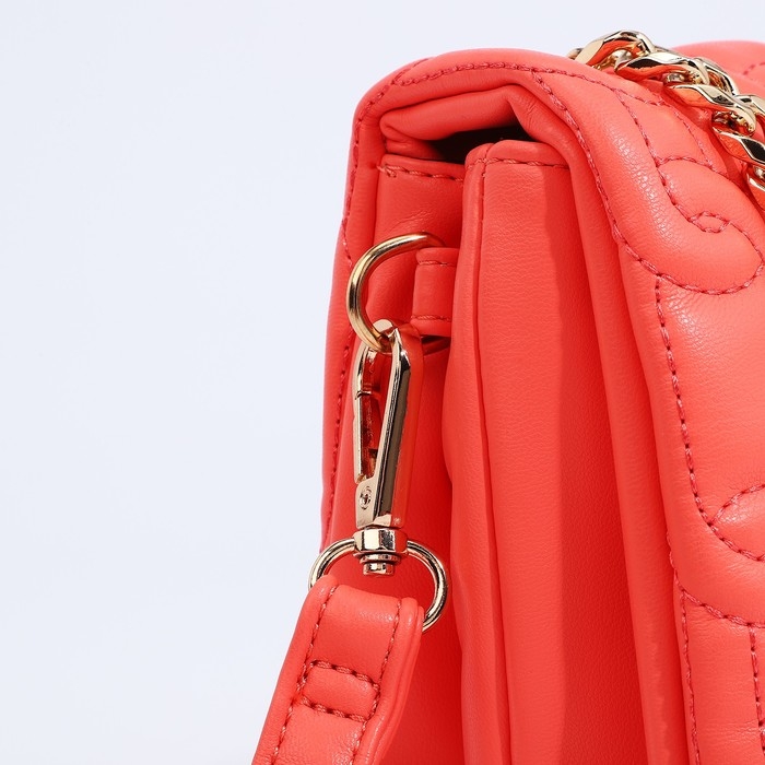 Сумка-мессенджер на магнитах, цвет коралловый Сумка-мессенджер на магнитах, цвет коралловый