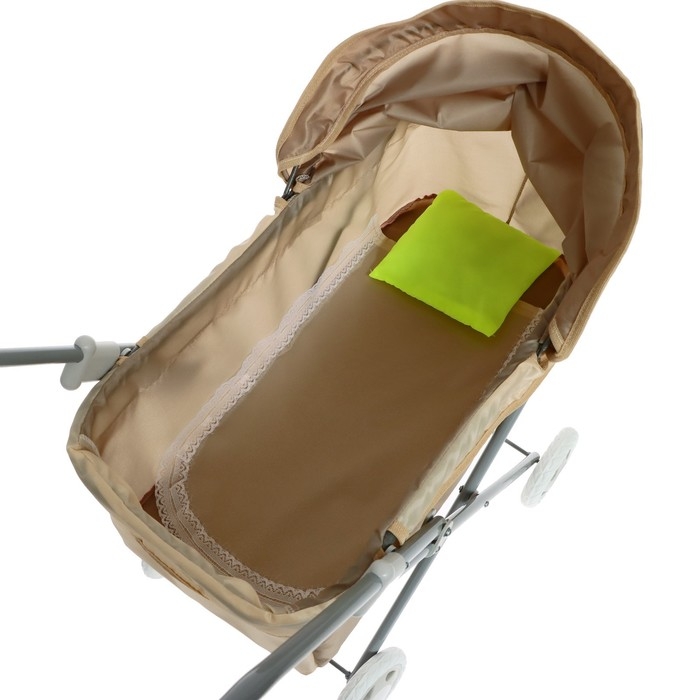 Коляска кукольная №1, цвет бежевый Коляска кукольная №1, цвет бежевый