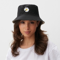 Панама двусторонняя MINAKU &laquo;Ромашка&raquo; цвет белый, размер 56-58