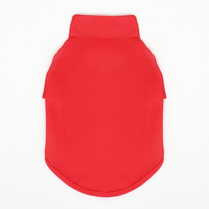 Футболка-поло для животных, XL (ДС 40, ОГ 50, ОШ 33 см), красная